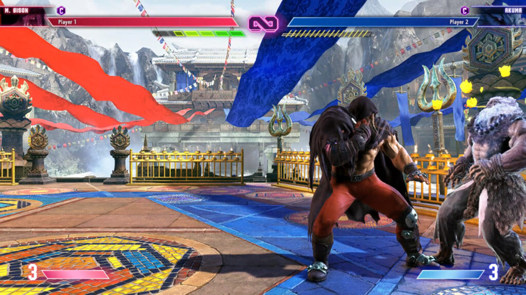 The Street Fighter 6 screenshot shows Akuma in Burnout. The image illustrates a guide for beginners in SF6.