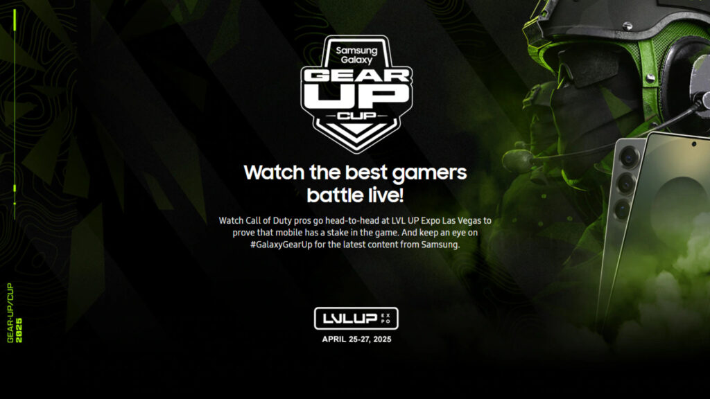 The Samsung Galaxy Gear Up Cup features Call of Duty Mobile