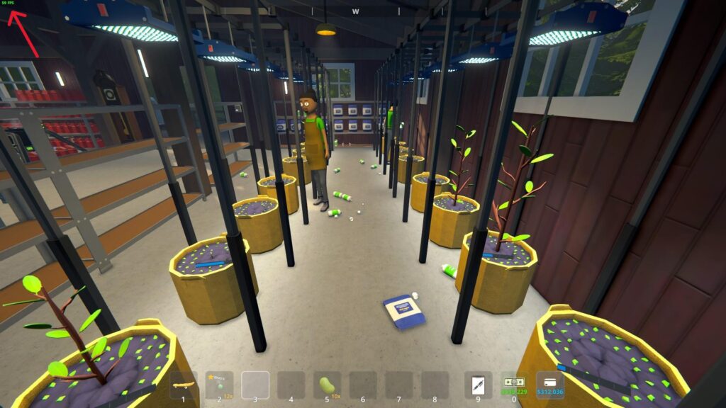 The FPS counter from the showfps console command in Schedule I (Screenshot via esports.gg)