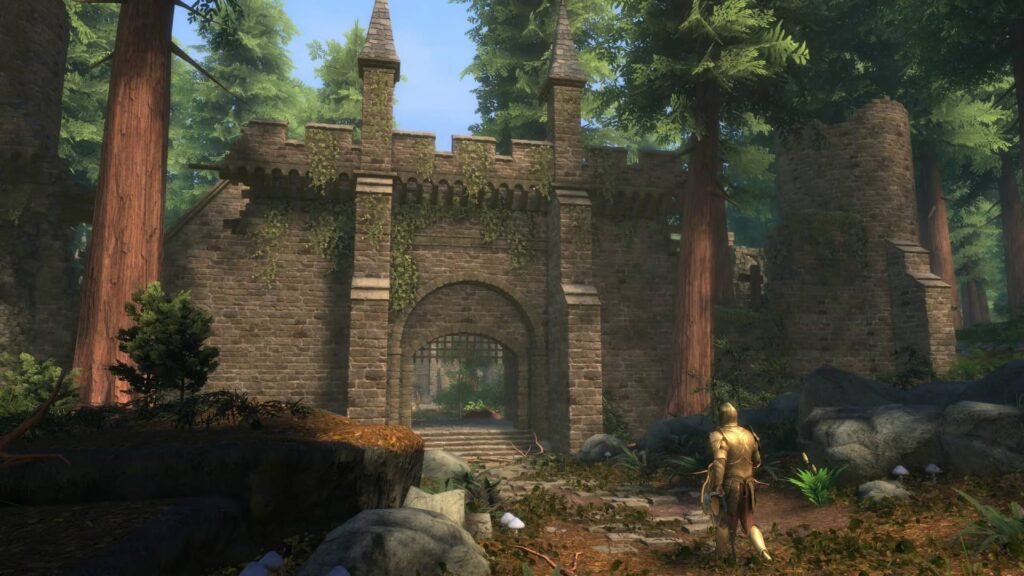 Screenshot from the Skyblivion team