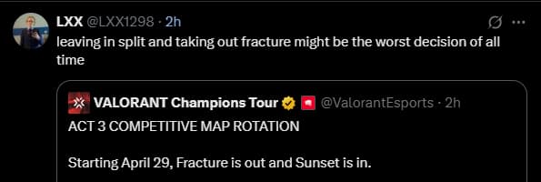 Reaction to Sunset in and Fracture out
