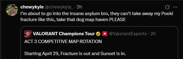 Reaction to Sunset in and Fracture out