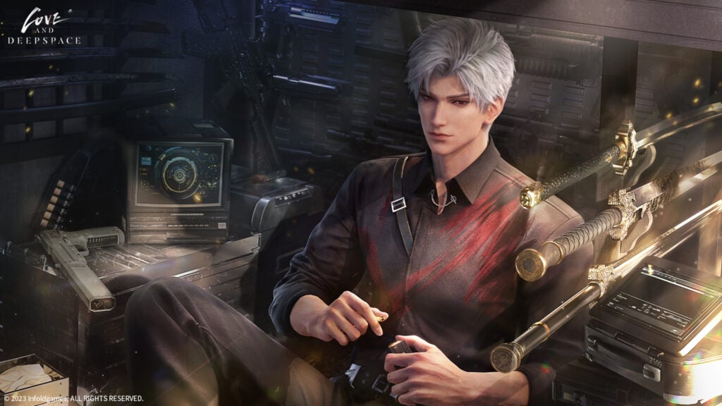 Sylus: Razor's Dance splash art in Love and Deepspace (LADS)