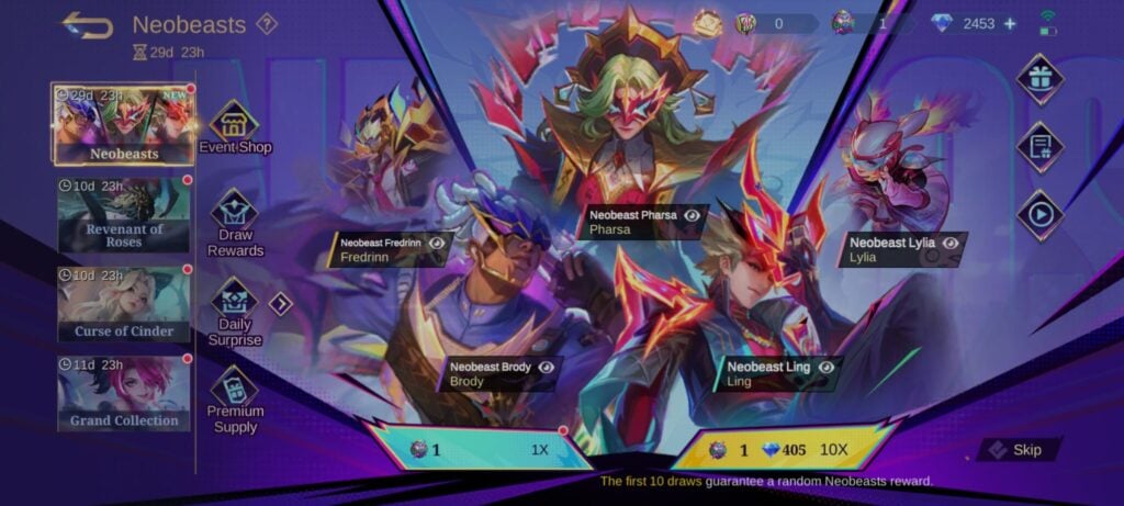 The cheapest way to get a Neobeast 2.0 skin in MLBB