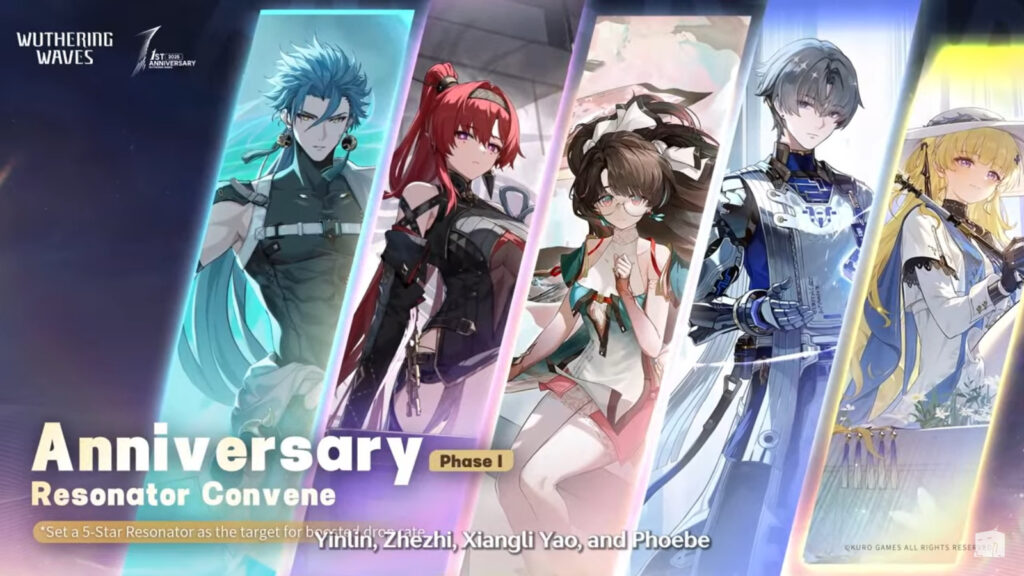 It's a poster of the Anniversary Resonator Convene Phases 1 in WuWa. It shows the characters Jiyan, Yinlin, Zhezhi, Xiangli Yao, and Phoebe.