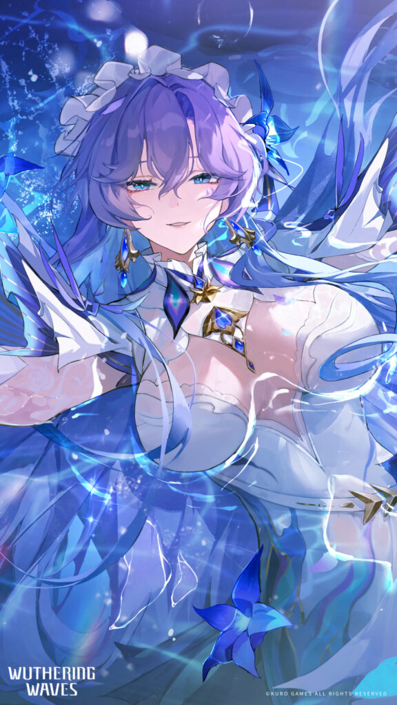 It's a vertical wallpaper with the WuWa character Cantarella.