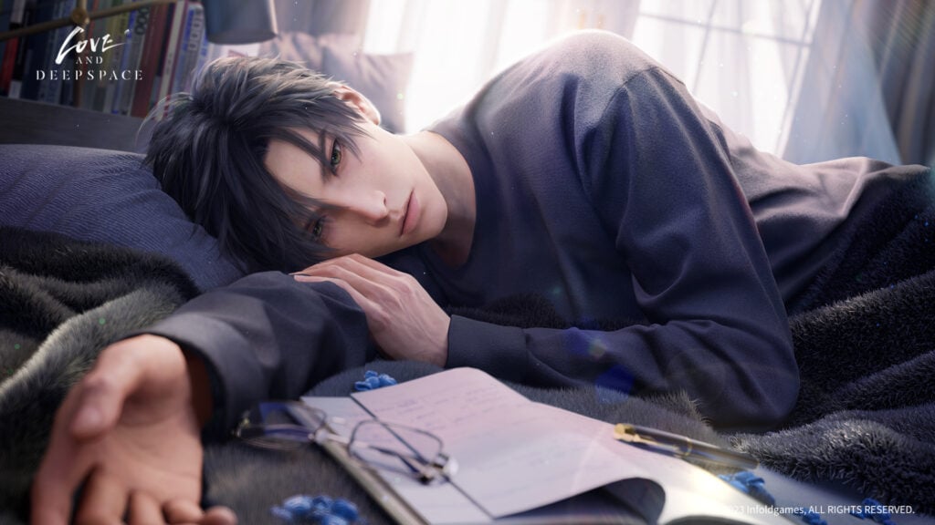 Zayne: Fleeting Sweetness splash art in Love and Deepspace