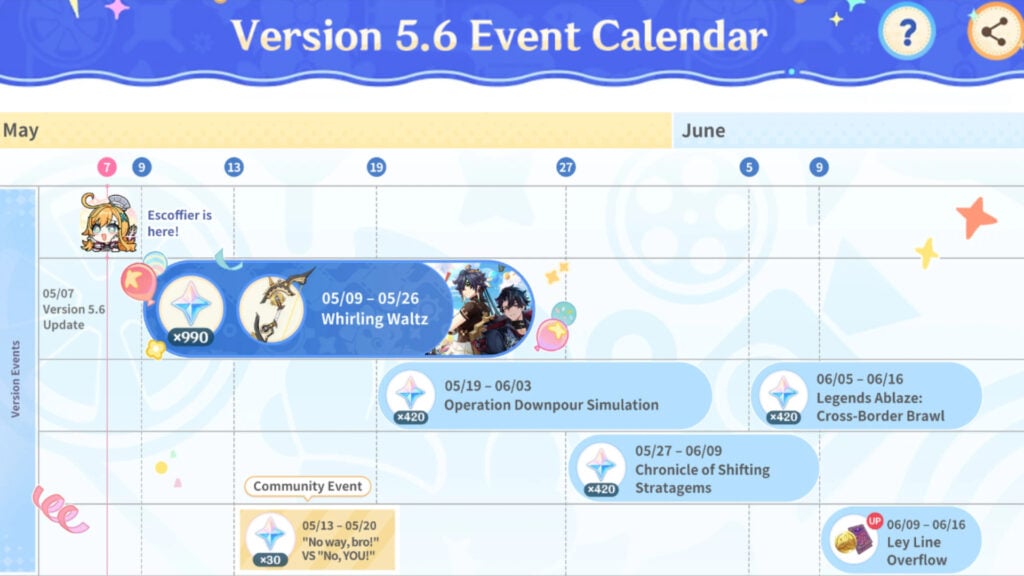 Version 5.6 Event Calendar
