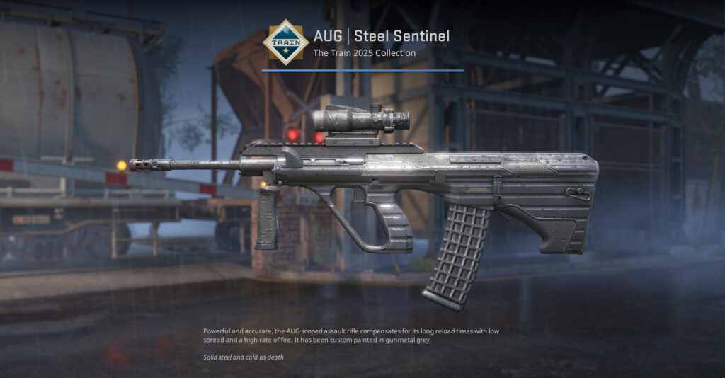 A screenshot of a Train 2025 Collection skin in CS2.