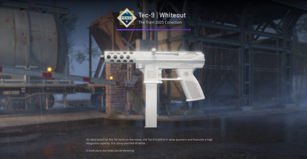 A screenshot of a Train 2025 Collection skin in CS2.