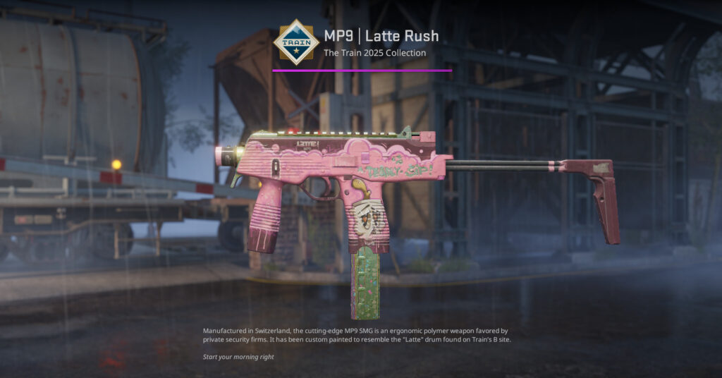 A screenshot of a Train 2025 Collection skin in CS2.