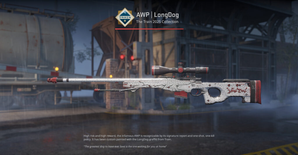 A screenshot of a Train 2025 Collection skin in CS2.