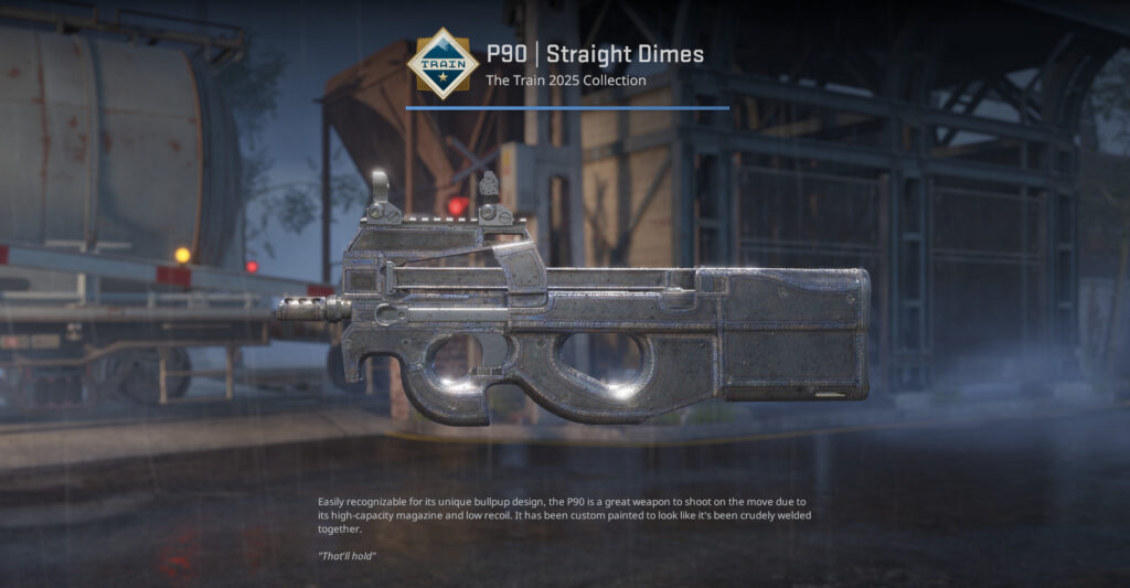 A screenshot of a Train 2025 Collection skin in CS2.