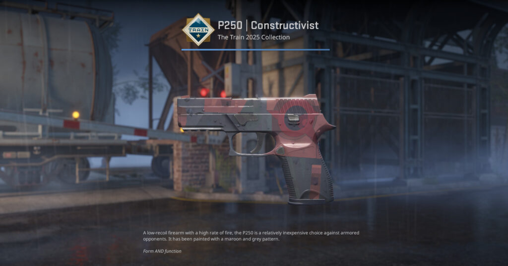 A screenshot of a Train 2025 Collection skin in CS2.