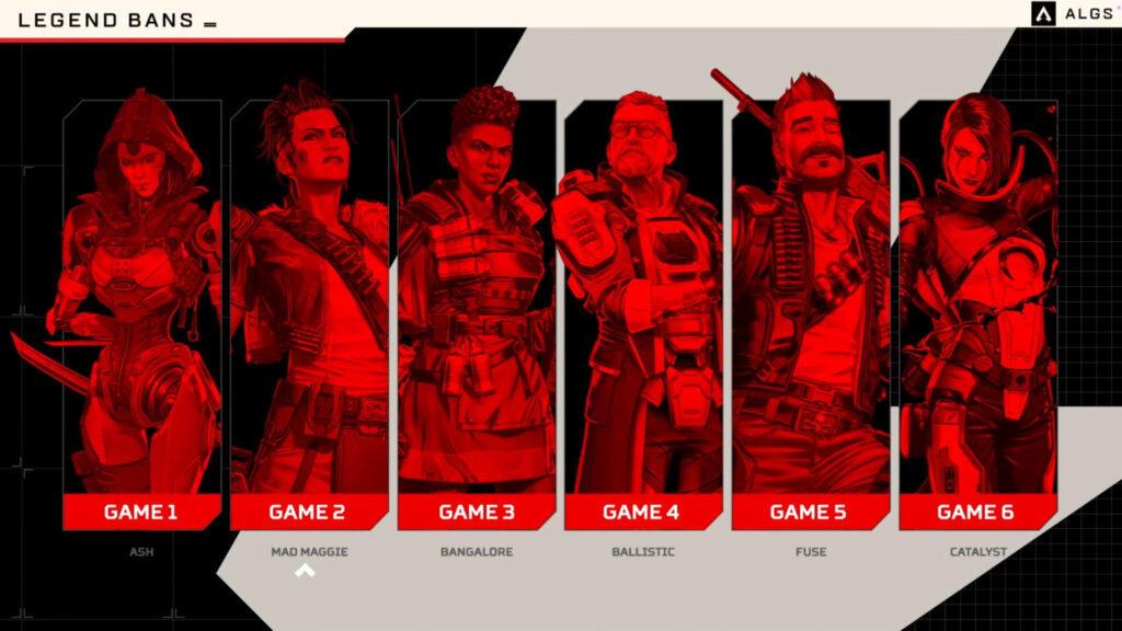 ALGS Legend Bans