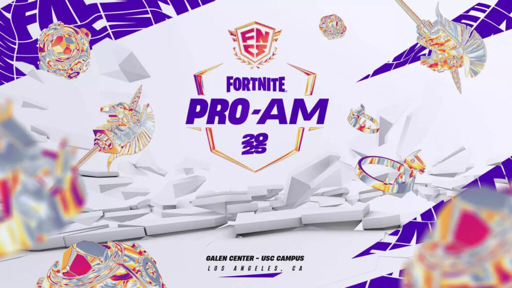 The Fortnite FNCS Pro-Am 2025 Key Art