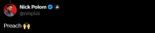 Nmplol's reply supporting Pokimane (Screenshot via esports.gg)