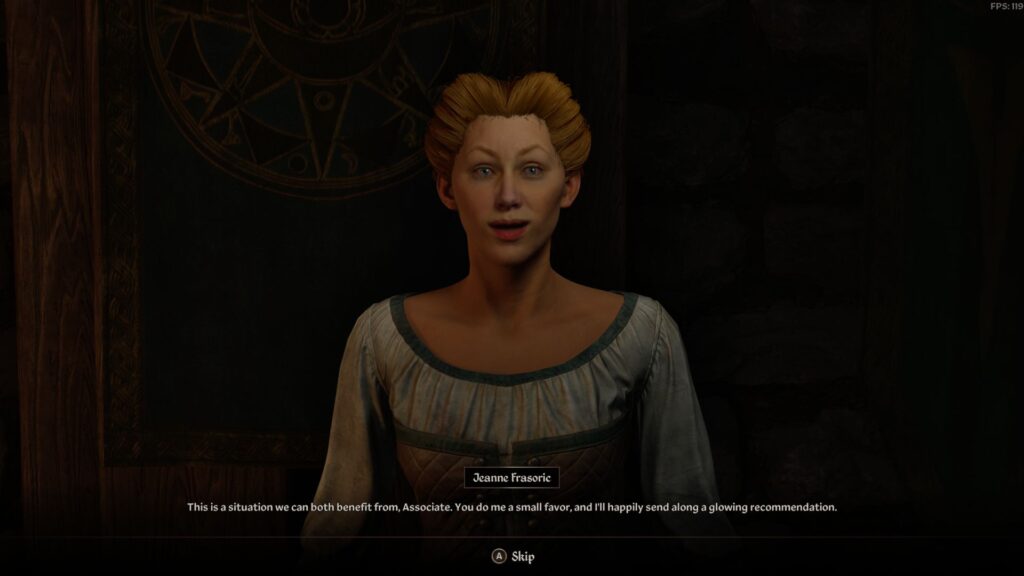 jeanne's request in bruma recommendation