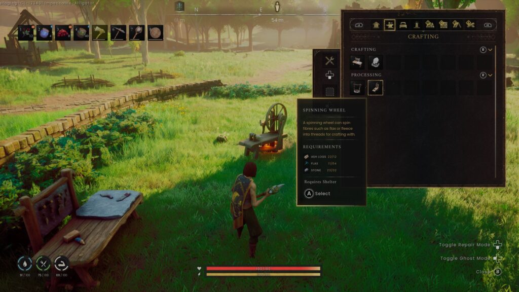 crafting spinning wheel