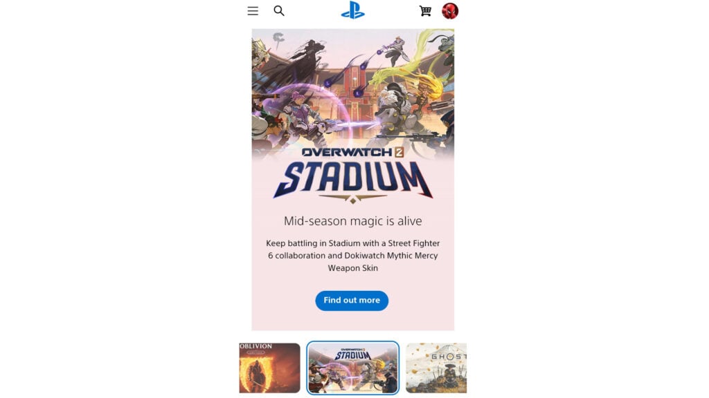 Overwatch 2 Stadium ad in the PlayStation app leaked the new collaboration with Street Fighter 6