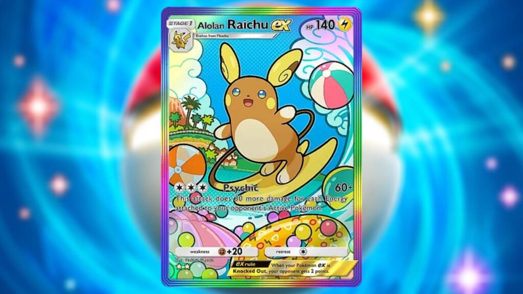 Alolan Raichu card in Pokémon TCG Pocket