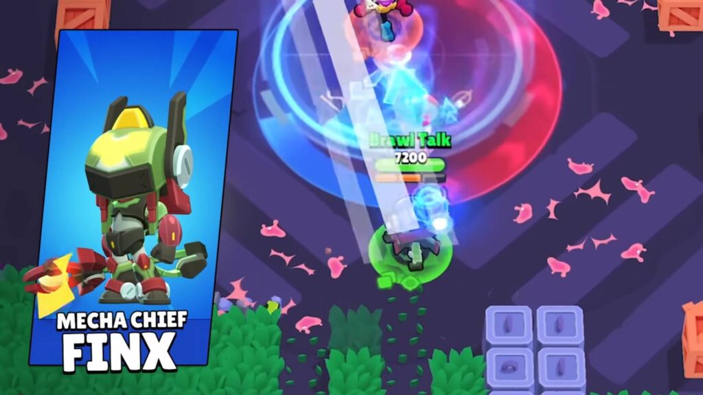 It’s a Brawl Stars skin for the season Crush the Kaiju: Mecha Chief Finx
