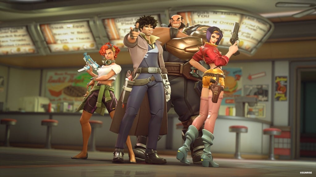 Overwatch x Cowboy Bebop (Image via Blizzard Entertainment)