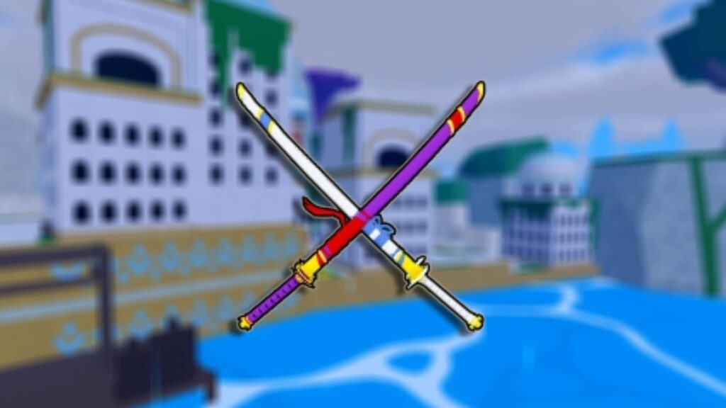 Cursed Dual Katana, the top blade among all the best swords in Blox Fruits