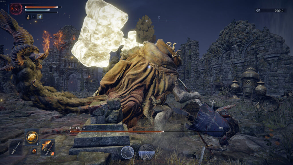 The Fell Omen boss in Elden Ring Nightreign