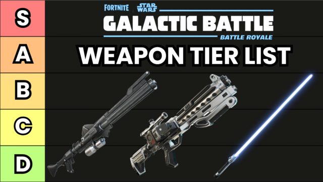 Fortnite Chapter 6 Season 3 Galactic Battle Weapon Tier List