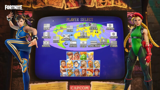 The Street Fighter skins might finally to Fortnite