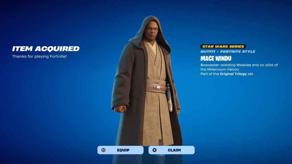 Mace Windu Fortnite bundle