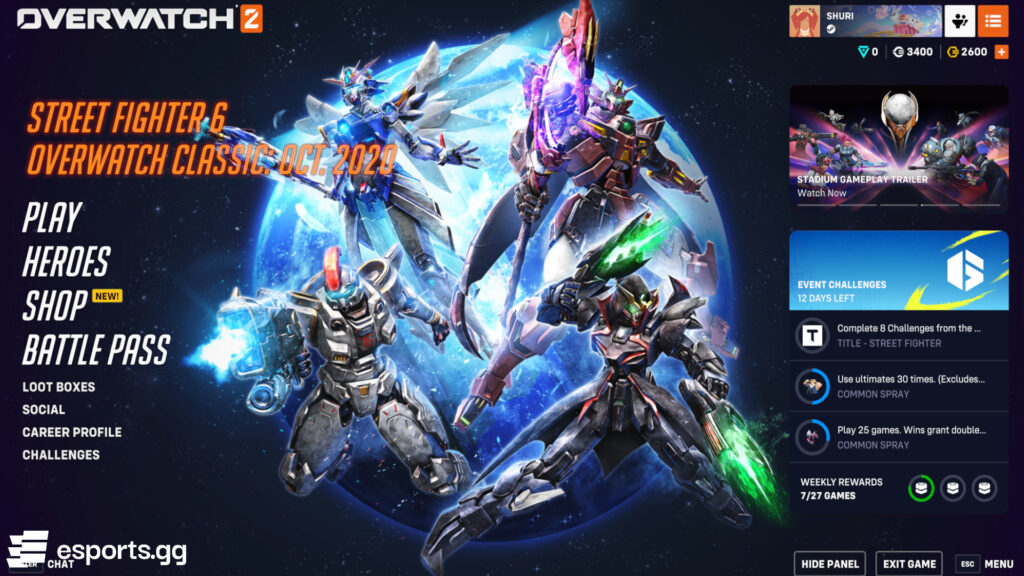 Overwatch 2 main menu background