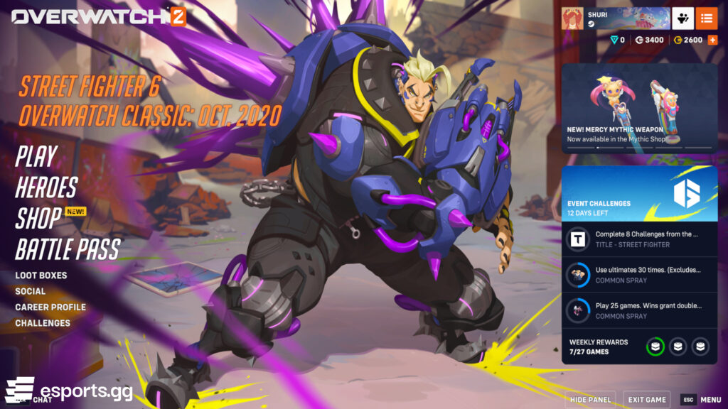 Overwatch 2 main menu background