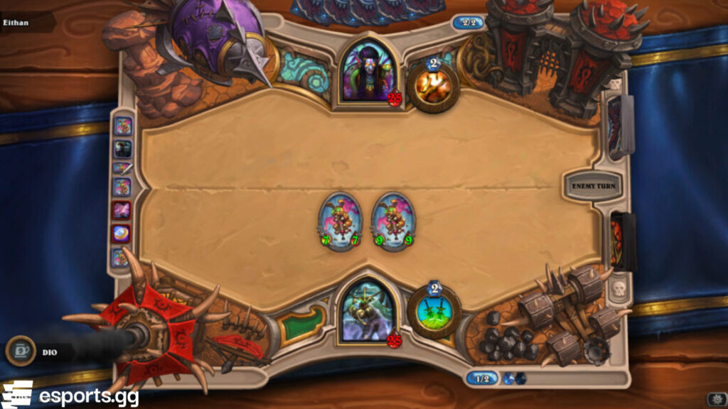 The Top 2 Tavern Brawl featuring buffed Pogo-Hopper minions