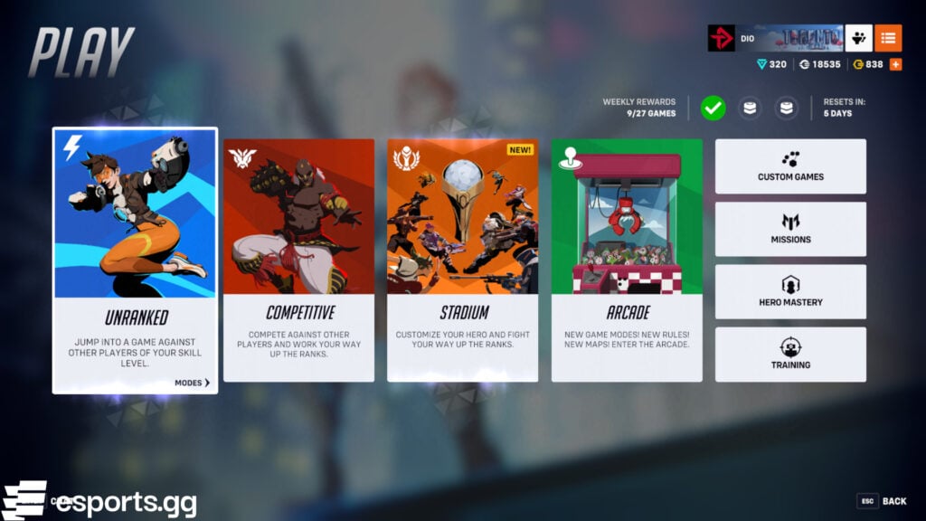 Enter Overwatch 2's Unranked mode to get started 