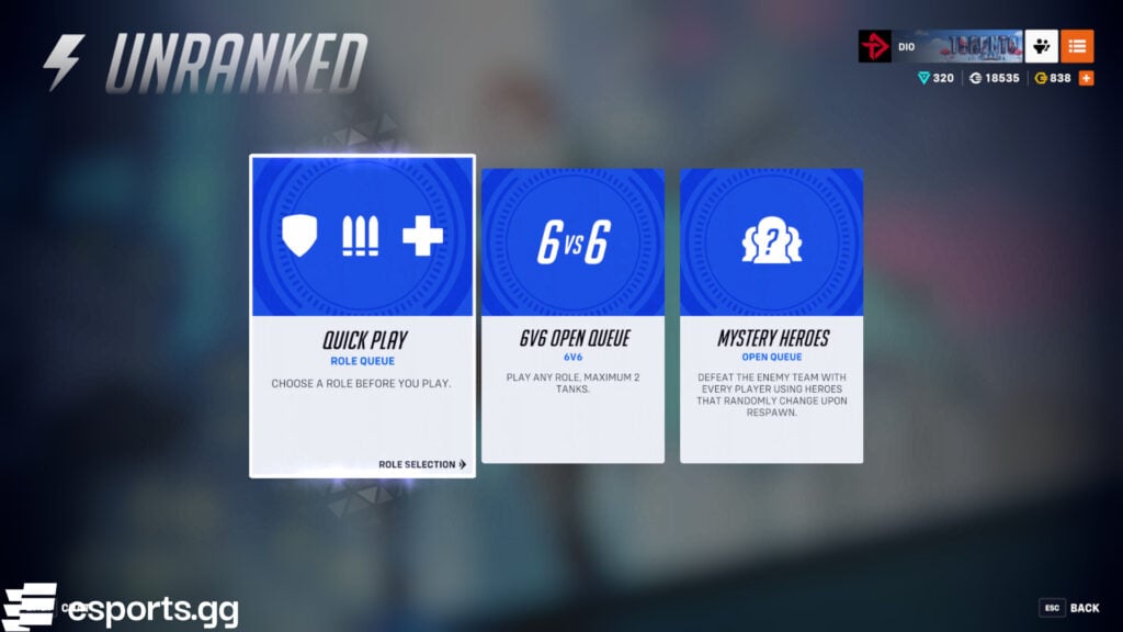 How to enter Overwatch 2's Quick Play game mode