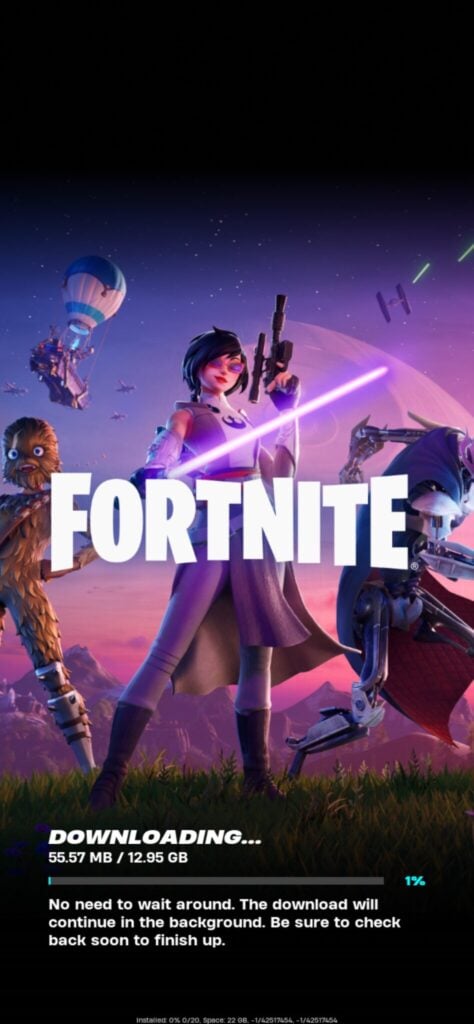 Fortnite on iOS 2