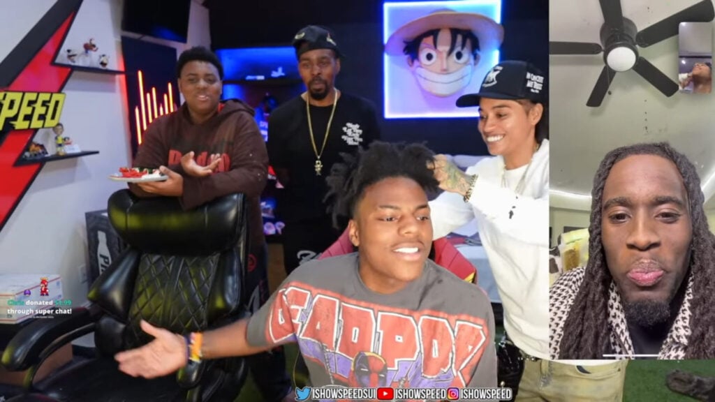 IShowSpeed on Kai Cenat's Streamer University during the livestream