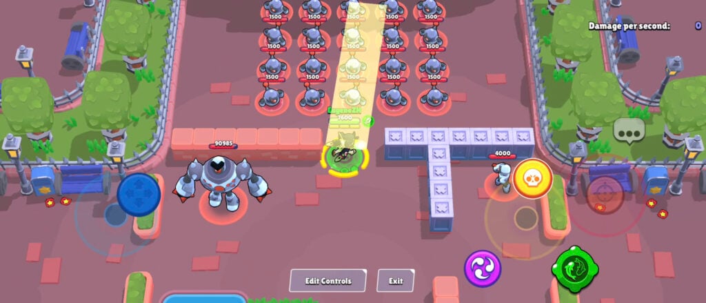 The Brawl Stars screenshot shows how to use the Super attack of the Ultra Legendary brawler Kaze in her ninja form: Fist of the Brawl Star.