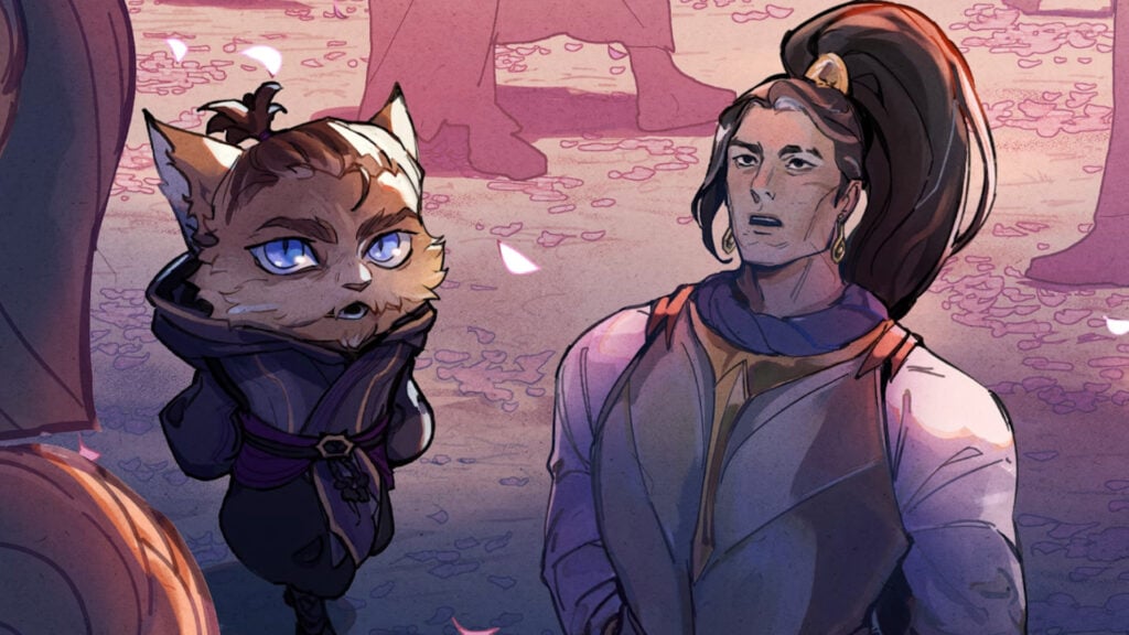 Kenen and Xin Zhao in the motion comic