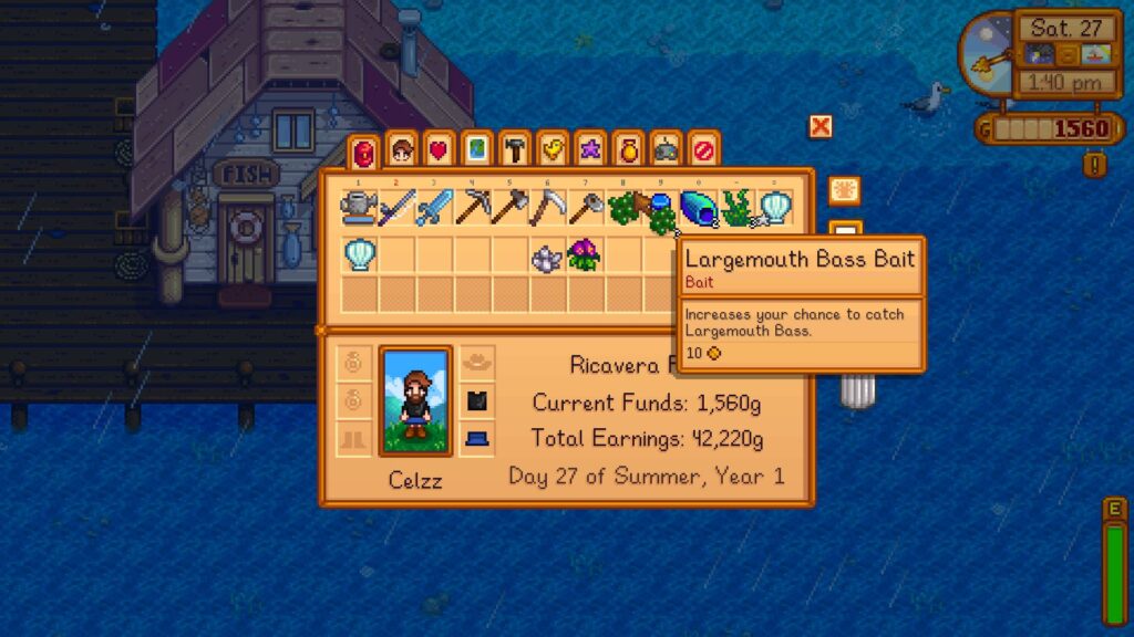 How to use bait in Stardew Valley