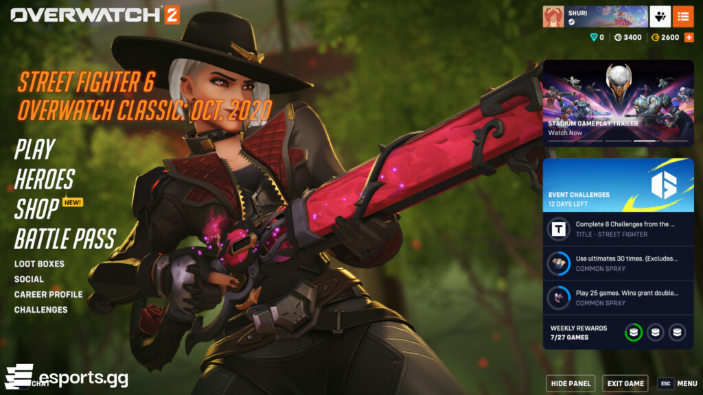 Overwatch 2 main menu background