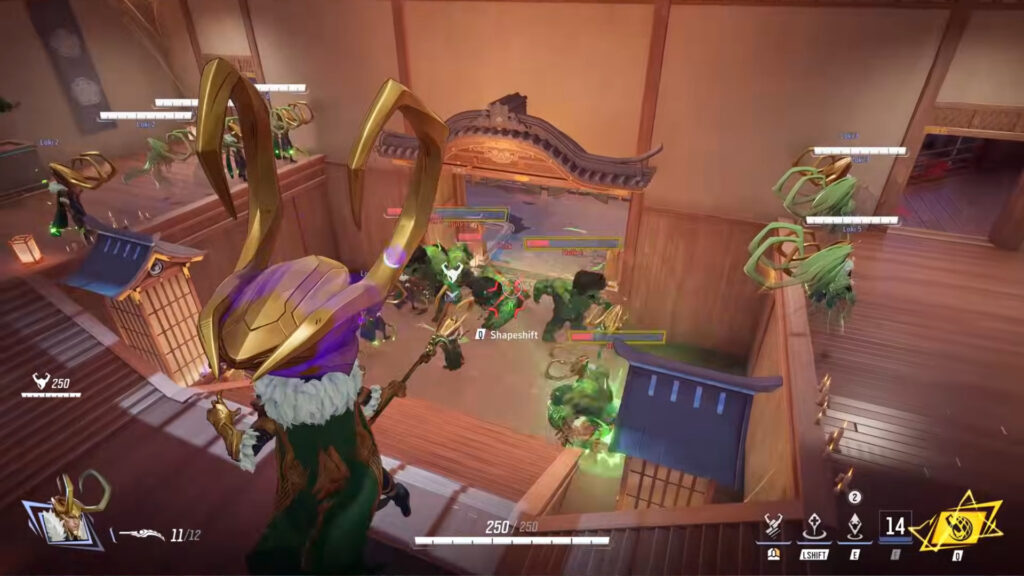 Loki versus the Hulk in the new game mode