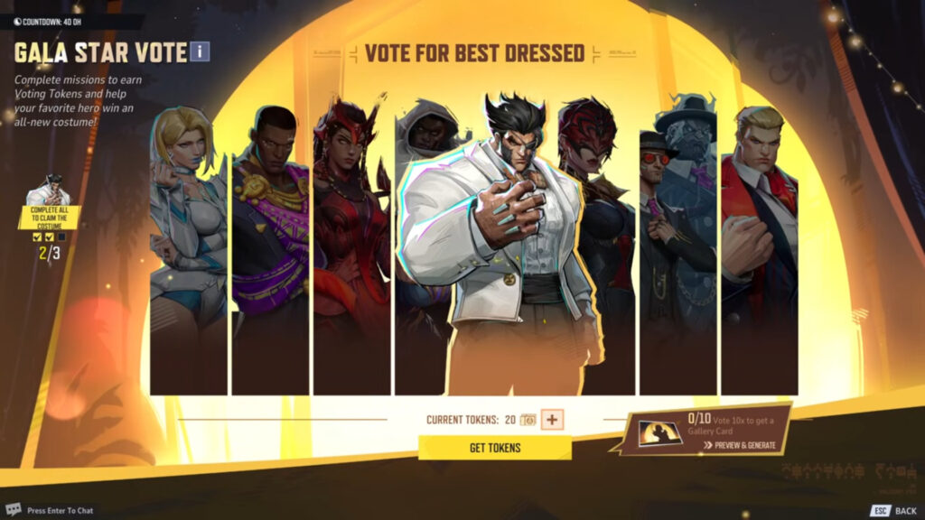 Vote for the best dressed in Act 3