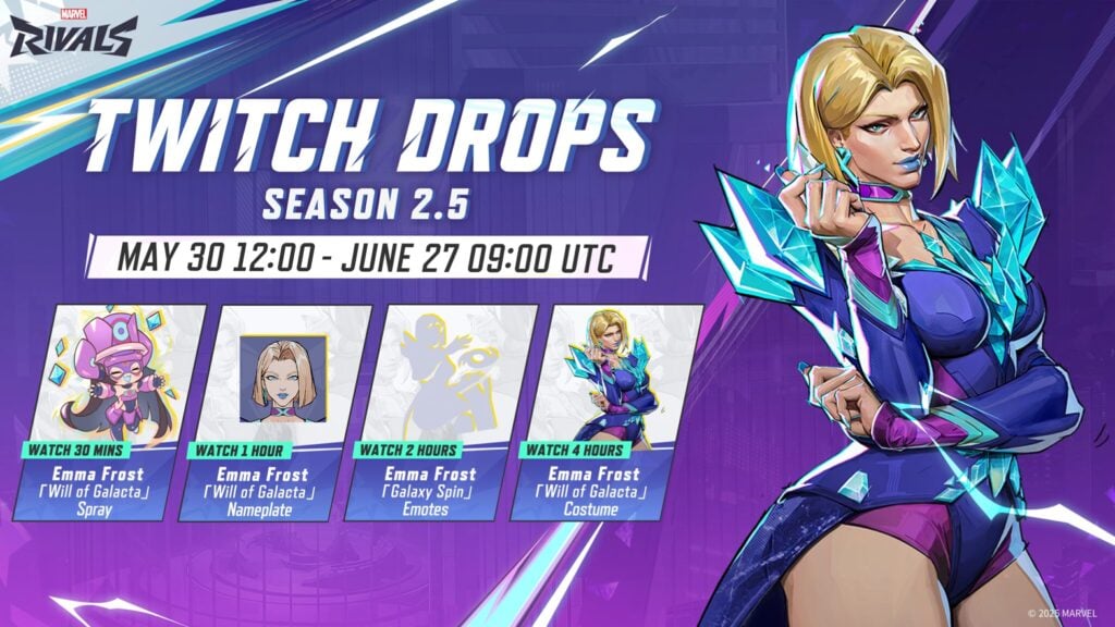 Marvel Rivals Season 2.5 Twitch Drops
