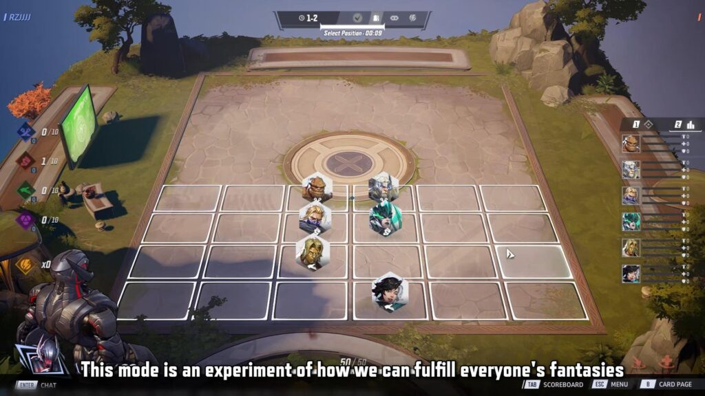Marvel Rivals' auto-battler game mode (Image via NetEase Games)