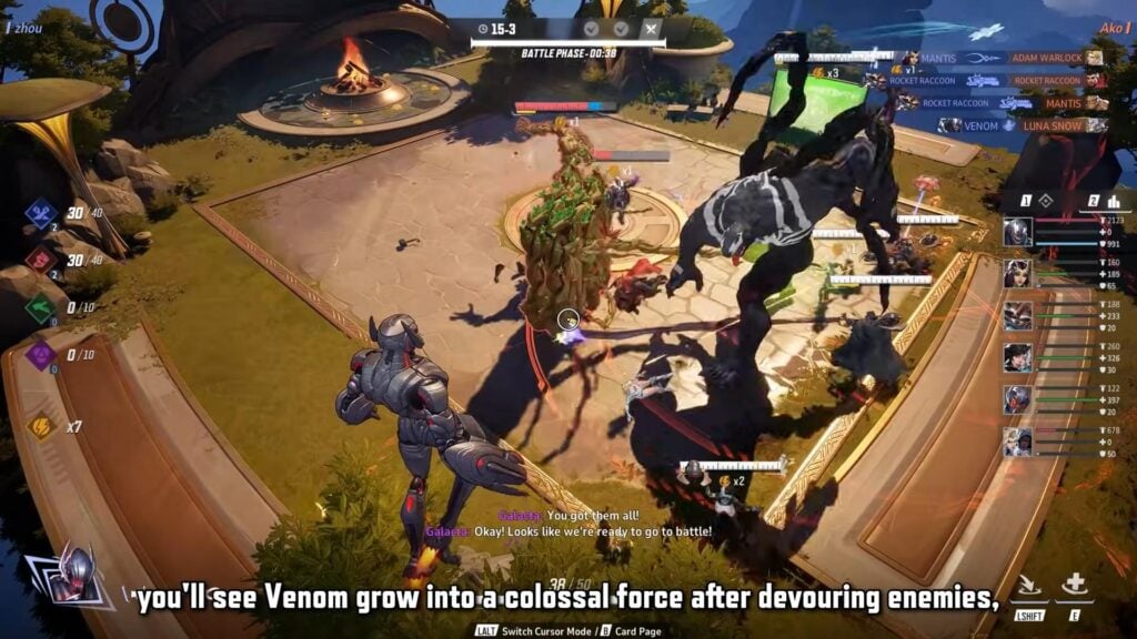 Marvel Rivals' auto-battler game mode (Image via NetEase Games)