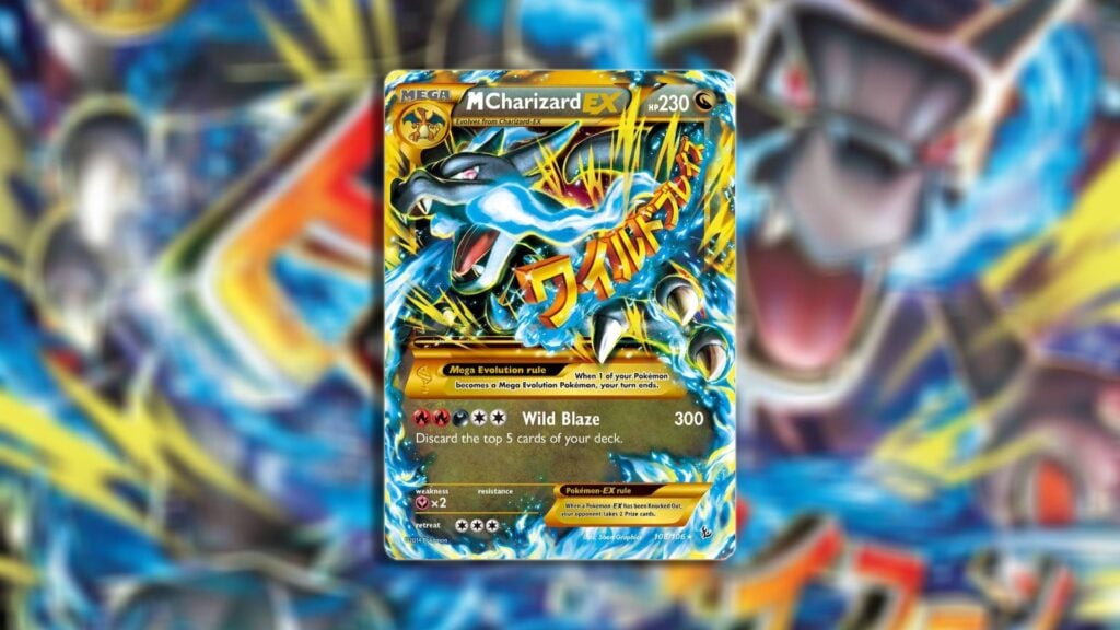 Mega Charizard X card from Flashfire