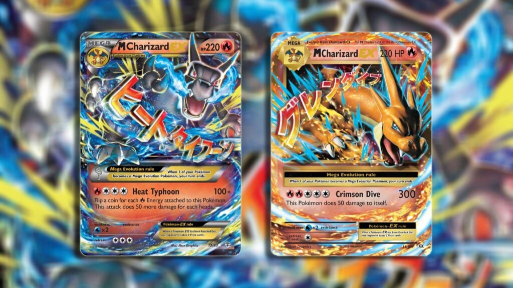 Mega Charizard cards, with Mega Charizard X becoming the featured mon in Pokémon TCG's Inferno X set